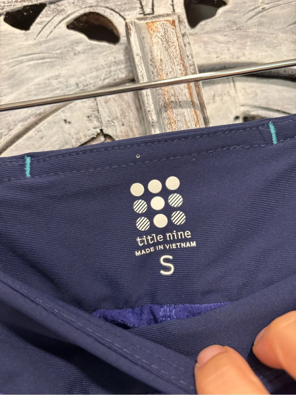 Title Nine Nimblene Blue Geometric Skirt Skort Size S